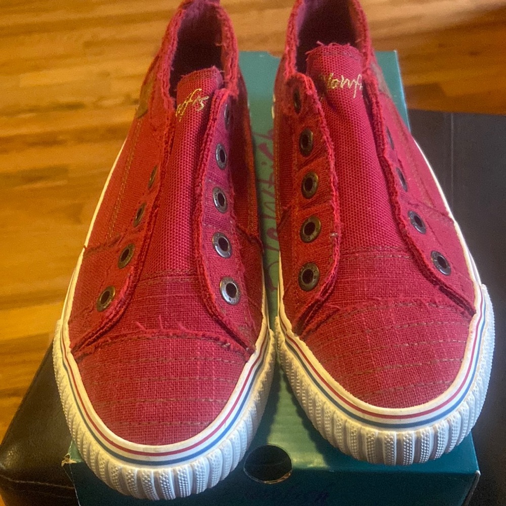 Red Slip on Sneakers